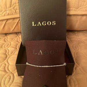 Lagos Silver Station Caviar Bracelet.